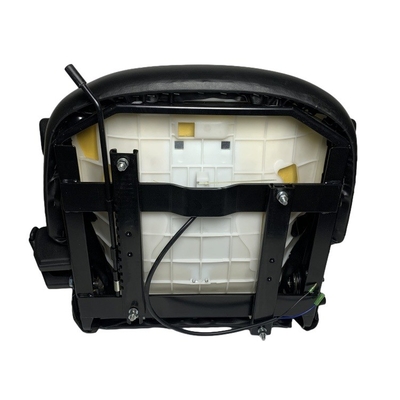 Seggiolino per carrelli elevatori di lusso nero universale confortevole H2KE6-80051 con braccioli e cinture di sicurezza