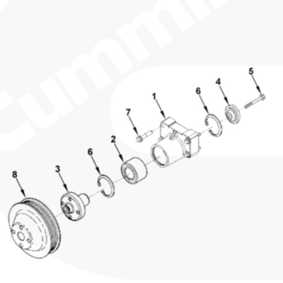 3926855 Cummins Parts Engine 6CT ISC ISL QSC QSL Ventilatore per carrelli elevatori Modello CPCD100-300