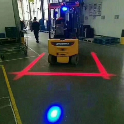 Lumi di zona di avvertimento di zona rossa industriale per carrelli elevatori da 10 a 80 V Anno 2007 Avvertimento a LED