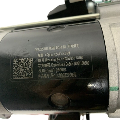 Negozi di riparazione macchine QDJ2511B Motore di avvio per carrelli elevatori per motore diesel XINCHAI 4D35ZG31