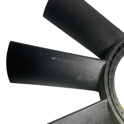 YUCHAI parti di carrelli elevatori 483-1308010 Lama di ventilatore di radiatore di plastica nera con peso di 2,6 kg