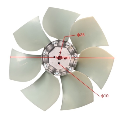 La lamina del ventilatore del radiatore in acciaio e plastica H5T01-00501 per i componenti del carrello elevatore QSF3.8 QSB4.5
